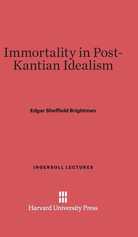Front cover_Immortality in Post-Kantian Idealism