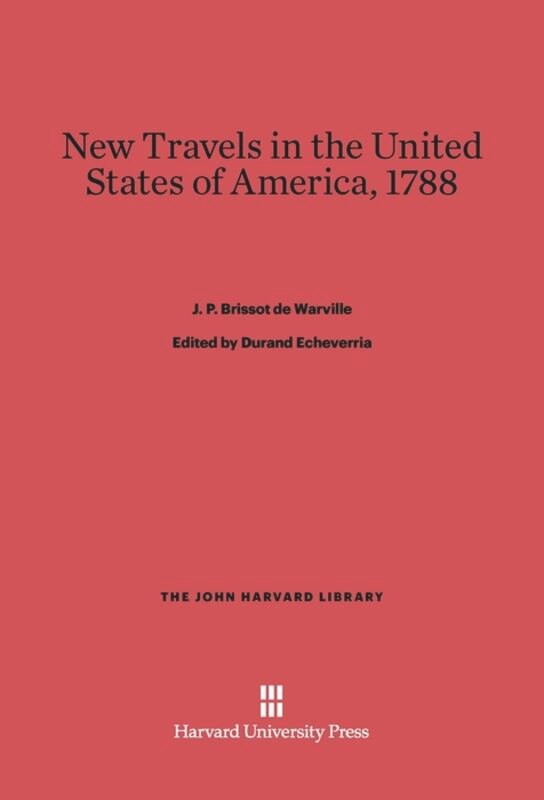 Front cover_New Travels in the United States of the America, 1788