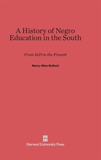 Couverture_A History of Negro Education in the South