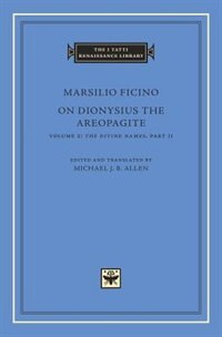 Couverture_On Dionysius the Areopagite