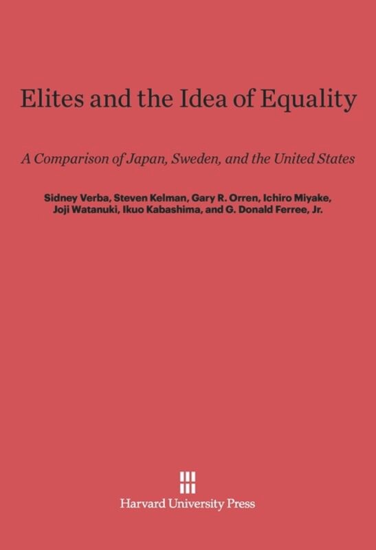 Front cover_Elites and the Idea of Equality