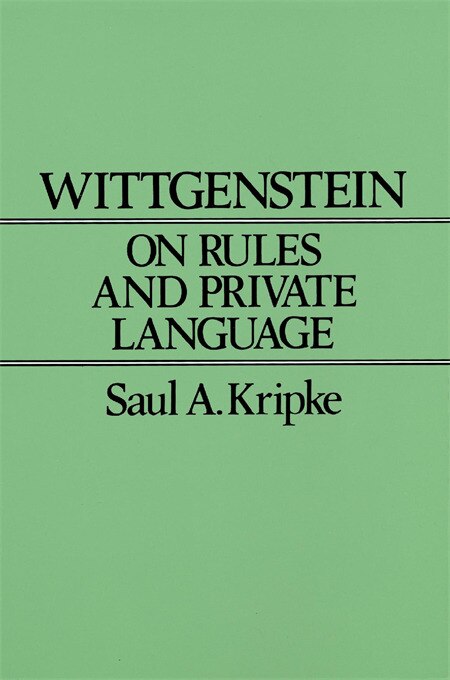 Front cover_Wittgenstein on Rules and Private Language