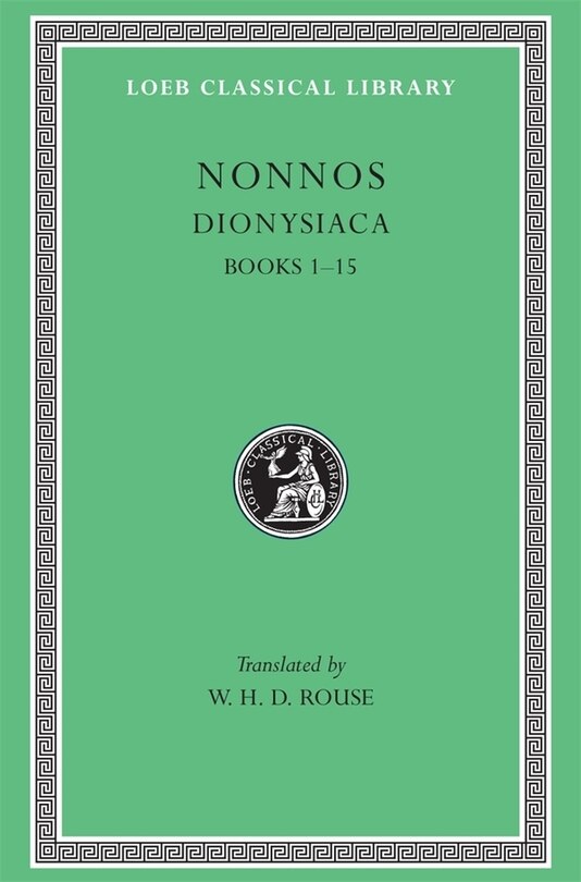 Front cover_Dionysiaca, Volume I