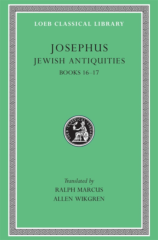 Couverture_Jewish Antiquities, Volume VII