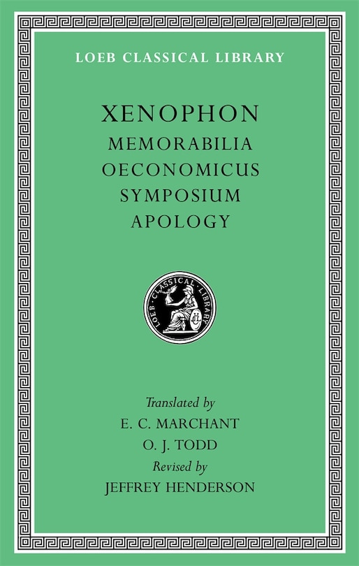 Front cover_Memorabilia. Oeconomicus. Symposium. Apology