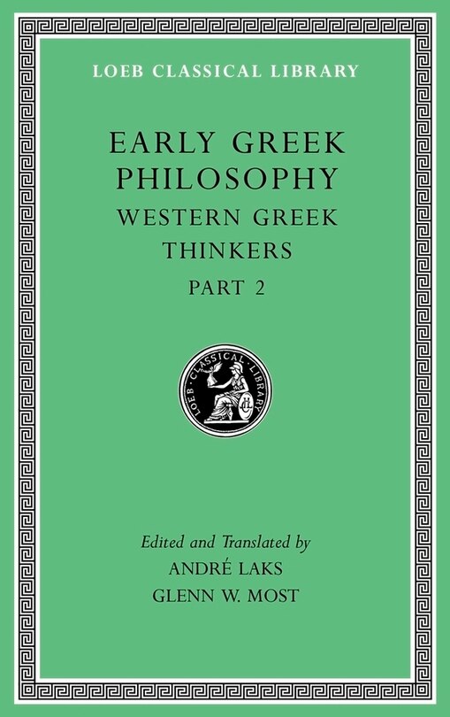 Front cover_Early Greek Philosophy, Volume V