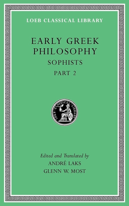 Front cover_Early Greek Philosophy, Volume IX