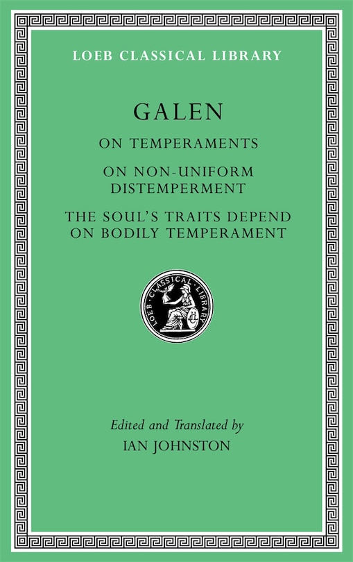 Front cover_On Temperaments. On Non-Uniform Distemperment. The Soul's Traits Depend on Bodily Temperament