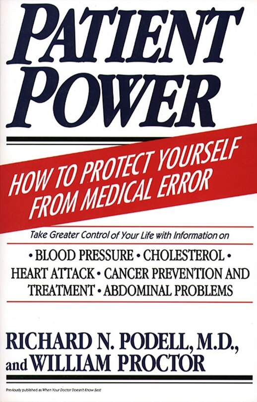 Patient Power: How to Protect Yourself from Medical Error