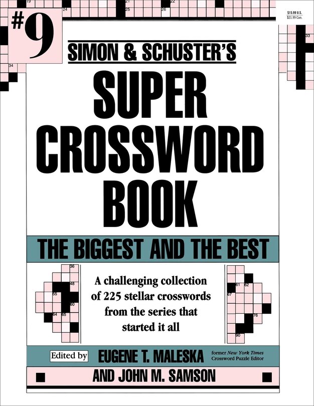 Front cover_Simon & Schuster Super Crossword Puzzle Book #9