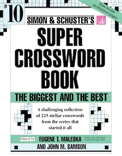 Front cover_Simon & Schuster Super Crossword Puzzle Book #10
