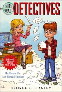 Front cover_The Clue of the Left-Handed Envelope/The Puzzle of the Pretty Pink Handkerchief
