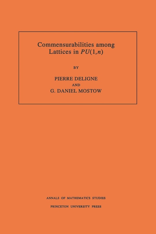 Front cover_Commensurabilities among Lattices in PU (1,n)