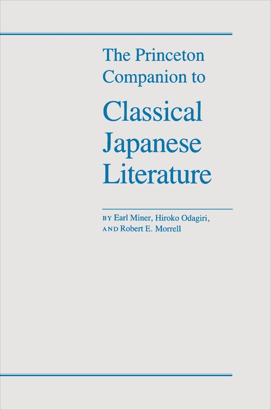 Front cover_The Princeton Companion to Classical Japanese Literature