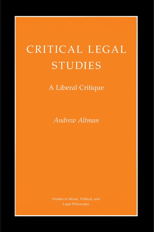 Front cover_Critical Legal Studies