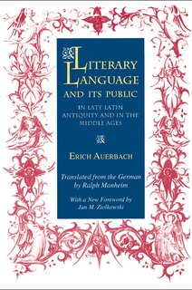 Couverture_Literary Language and Its Public in Late Latin Antiquity and in the Middle Ages