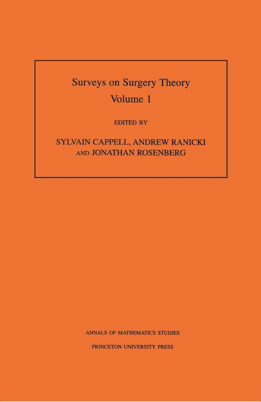 Couverture_Surveys on Surgery Theory, Volume 1