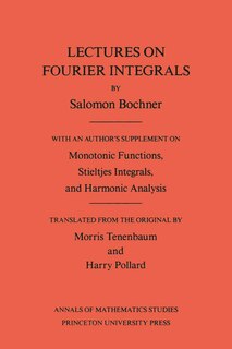 Front cover_Lectures on Fourier Integrals