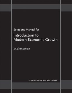 Couverture_Solutions Manual for Introduction to Modern Economic Growth