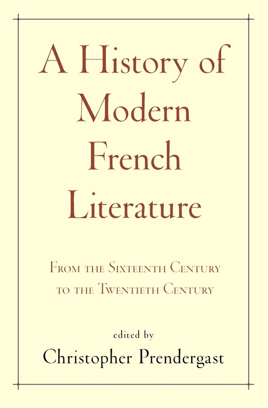 Couverture_A History of Modern French Literature