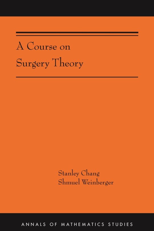 Couverture_A Course On Surgery Theory