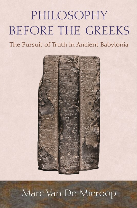 Front cover_Philosophy before the Greeks