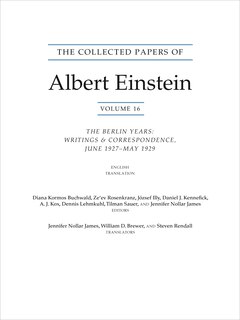 Front cover_The Collected Papers of Albert Einstein, Volume 16 (Translation Supplement)