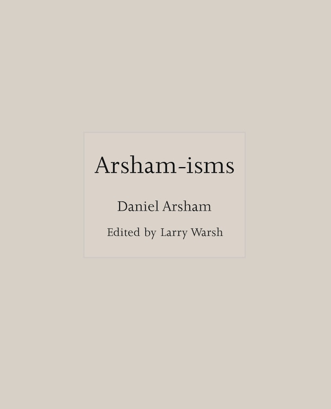 Front cover_Arsham-isms