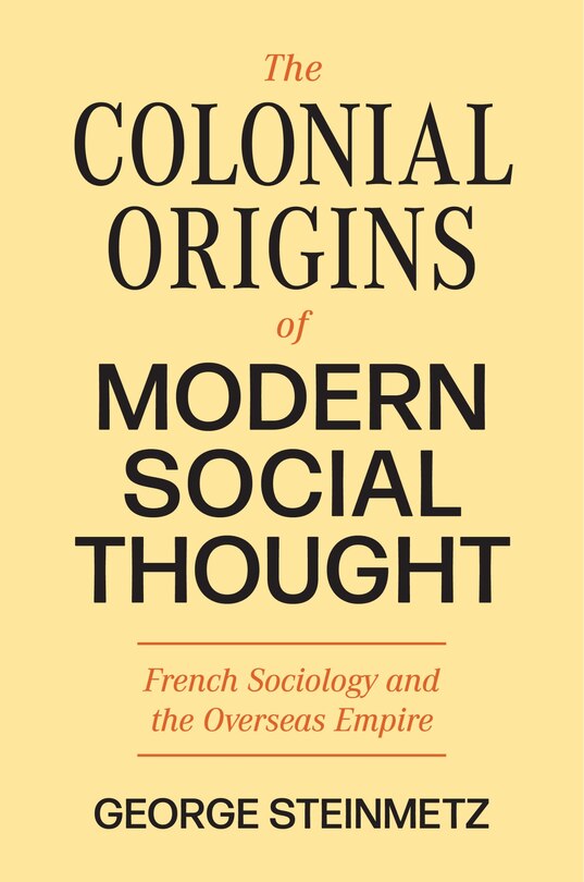 Front cover_The Colonial Origins Of Modern Social Thought
