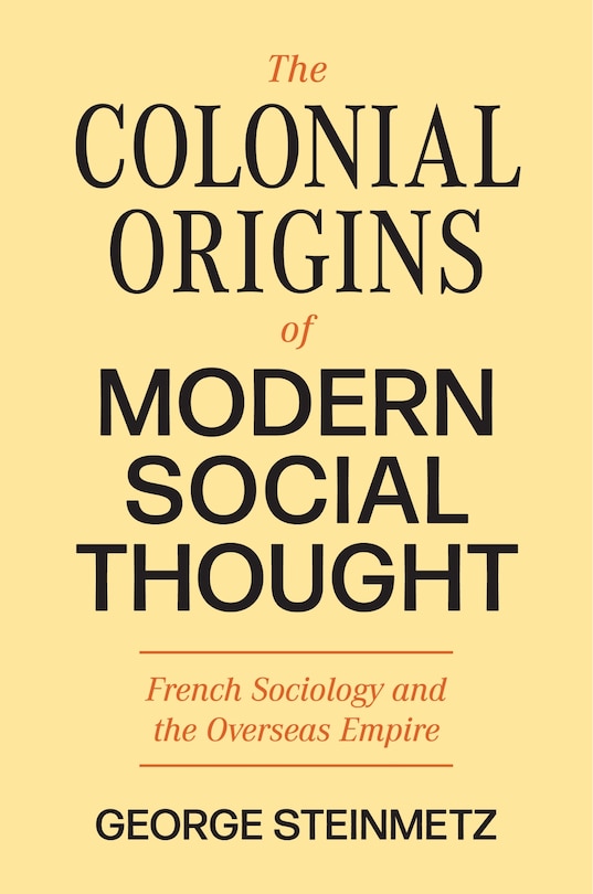 Front cover_The Colonial Origins of Modern Social Thought