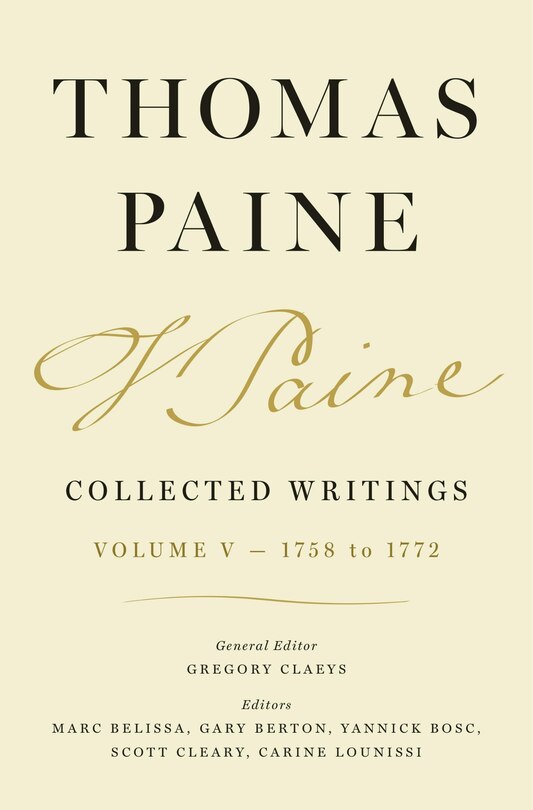 Couverture_Thomas Paine Collected Writings, Volume 5