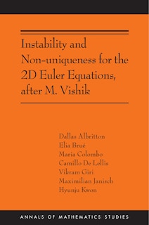 Couverture_Instability and Non-uniqueness for the 2D Euler Equations, after M. Vishik