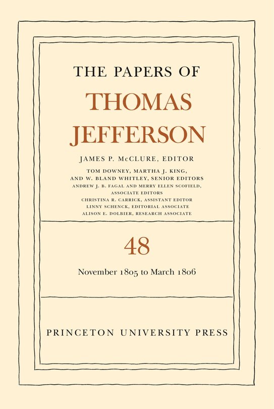 Couverture_The Papers of Thomas Jefferson, Volume 48