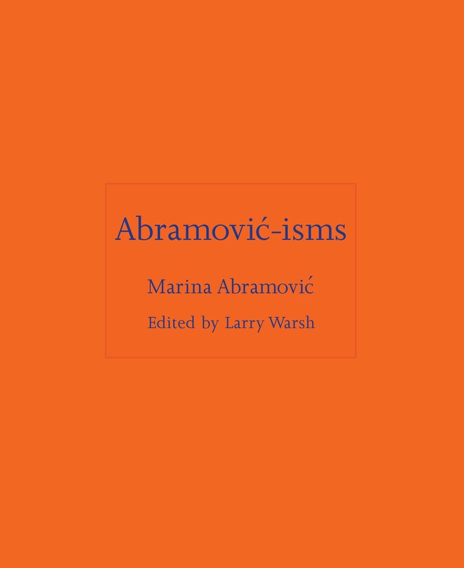Front cover_Abramović-isms