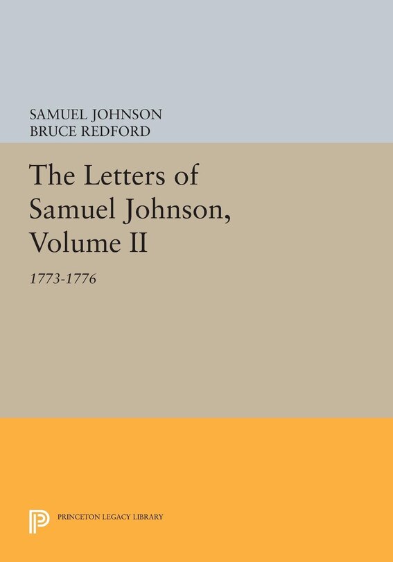 Couverture_The Letters of Samuel Johnson, Volume II