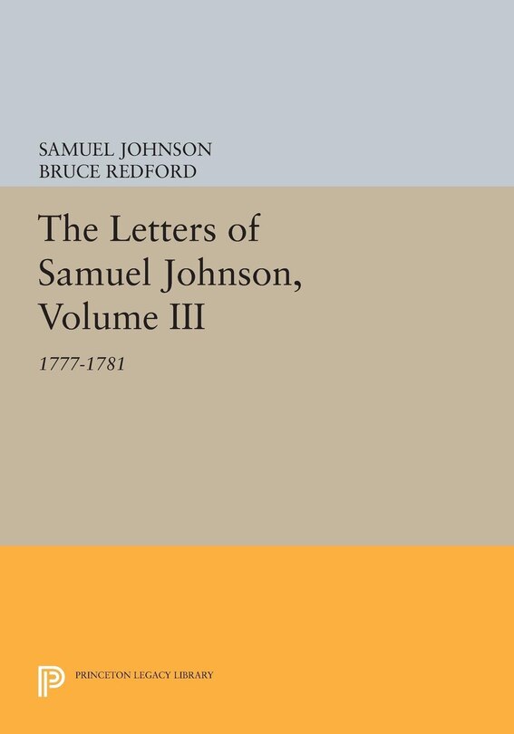 Couverture_The Letters of Samuel Johnson, Volume III