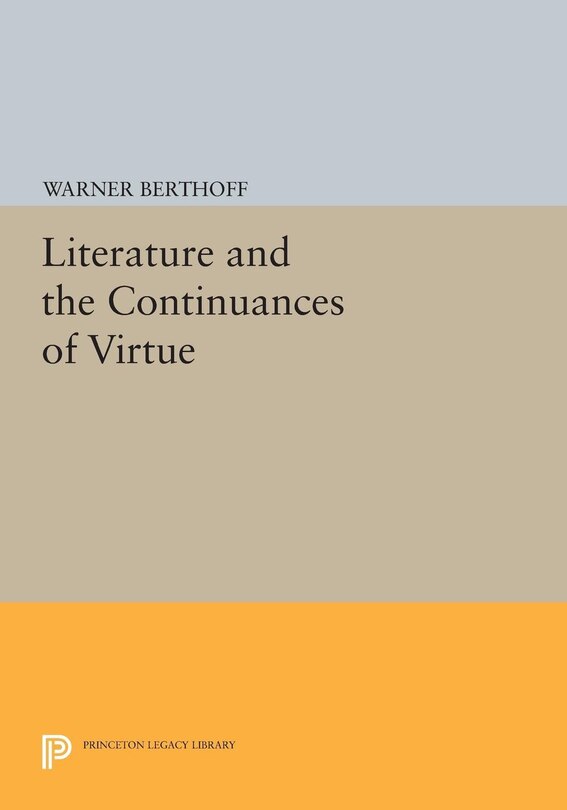 Front cover_Literature and the Continuances of Virtue