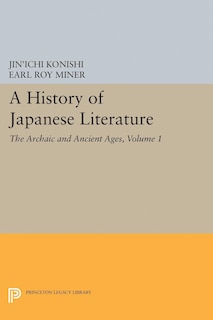 Couverture_A History of Japanese Literature, Volume 1