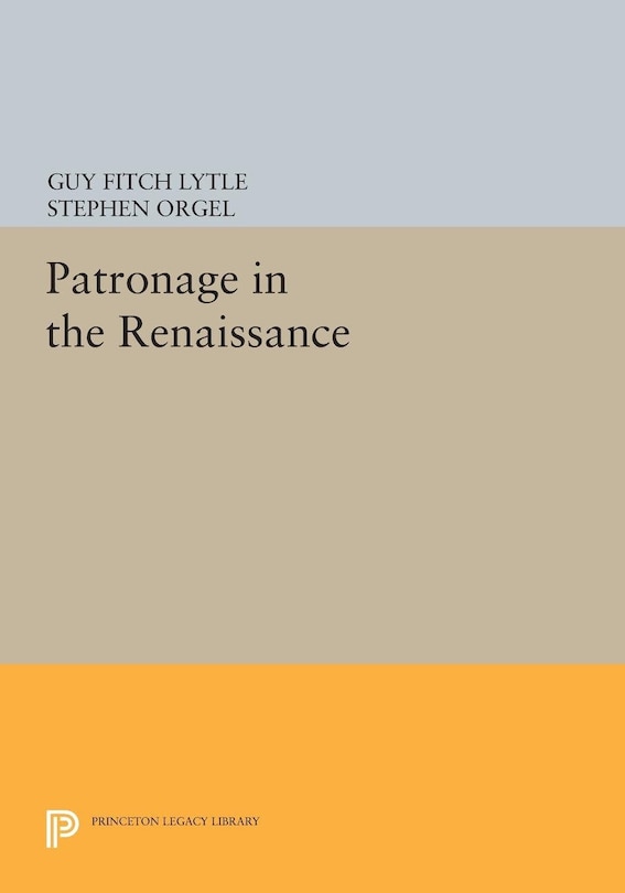 Front cover_Patronage in the Renaissance