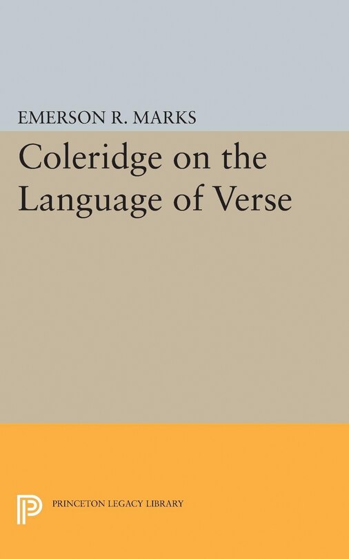 Couverture_Coleridge on the Language of Verse