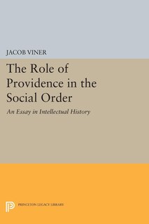 Front cover_The Role of Providence in the Social Order