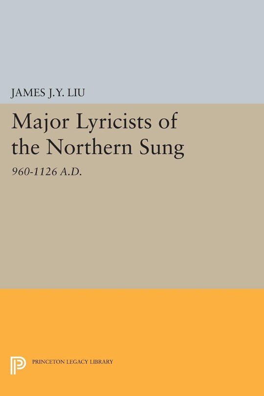 Front cover_Major Lyricists of the Northern Sung