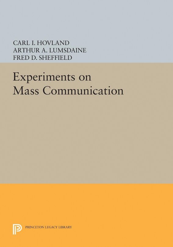 Front cover_Experiments on Mass Communication