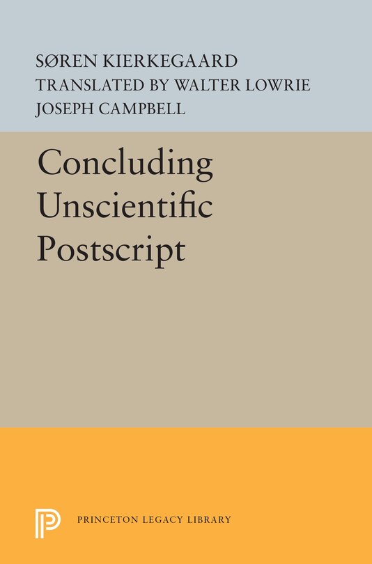 Front cover_Concluding Unscientific Postscript