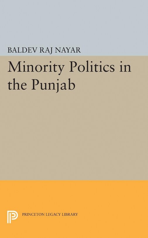 Couverture_Minority Politics in the Punjab