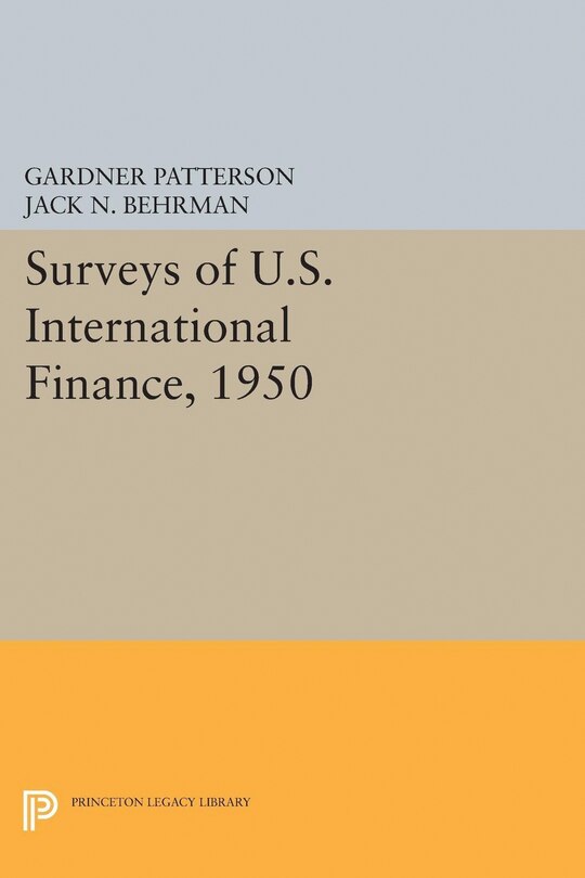 Couverture_Surveys Of U.s. International Finance, 1950
