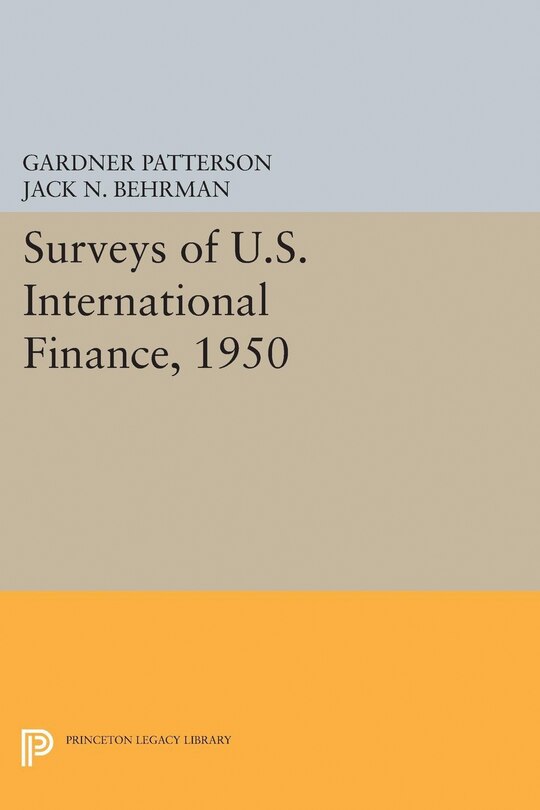 Front cover_Surveys Of U.s. International Finance, 1950