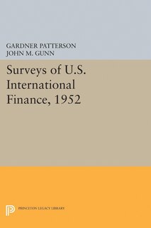 Front cover_Surveys of U.S. International Finance, 1952