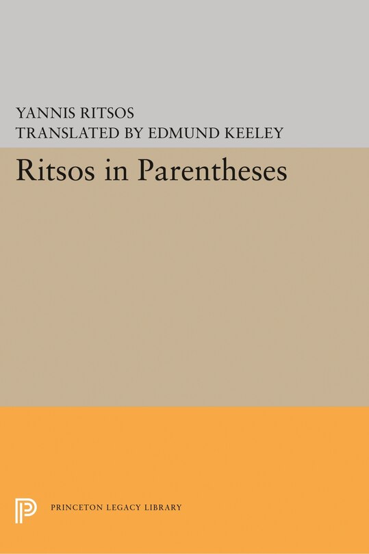 Front cover_Ritsos in Parentheses