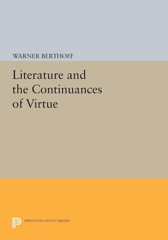 Front cover_Literature and the Continuances of Virtue